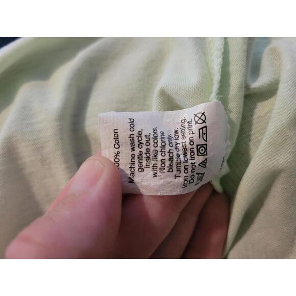 J Crew Garment Dyed small light green lightweight cotton tee shirt - Picture 5 of 5